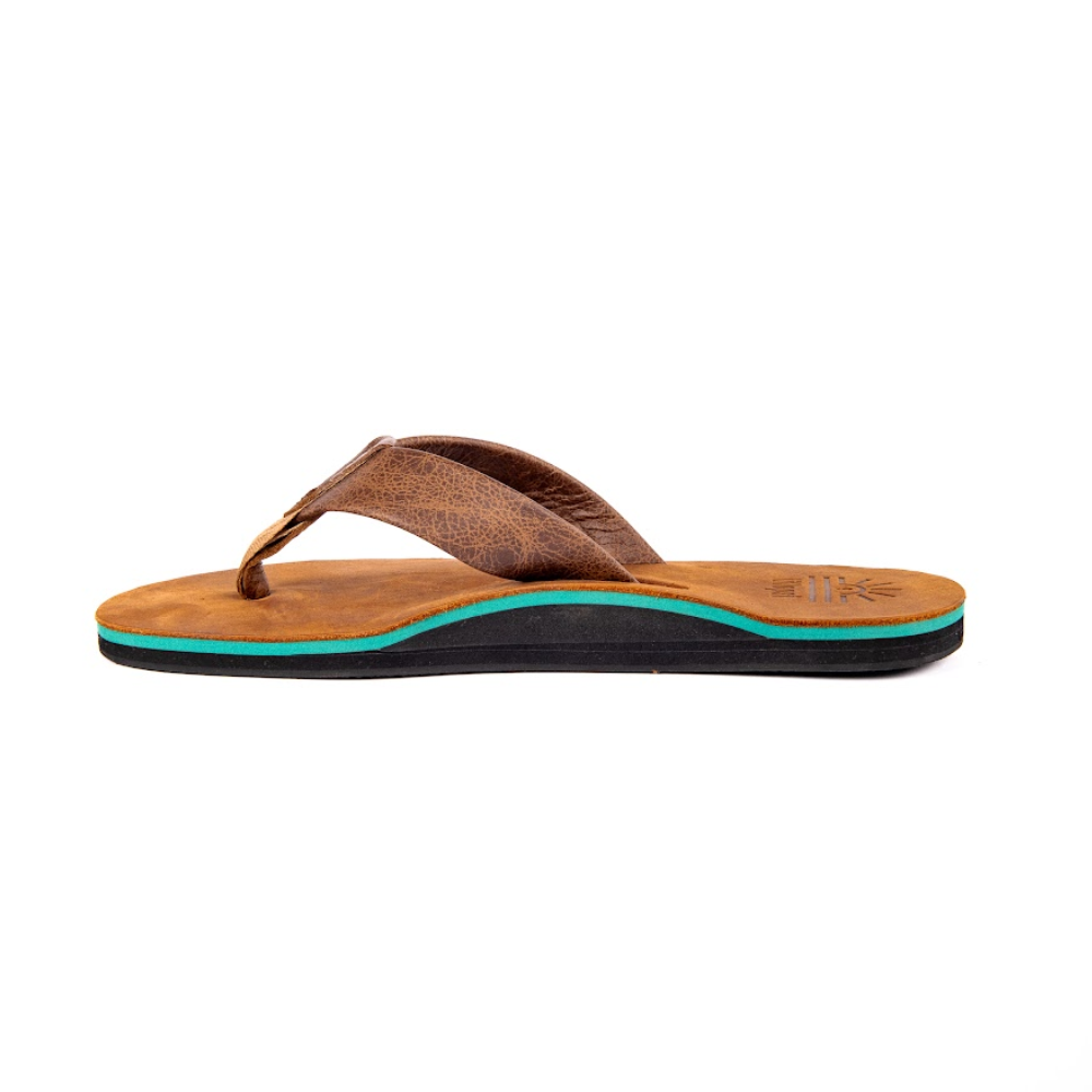 Men's Jungle premium handmade leather flip flop - arch support - iiflopsi - South Afr