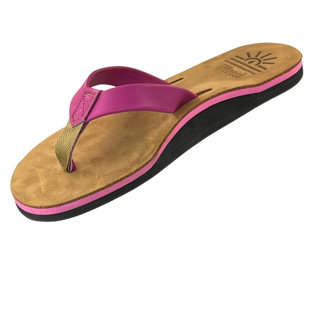 Ladies' Lollipop premium handmade leather flip flops- Arch Support - iiflopsi - South Africa