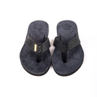 Men's Navy premium handmade leather flip flops - flat - iiflopsi - South Africa