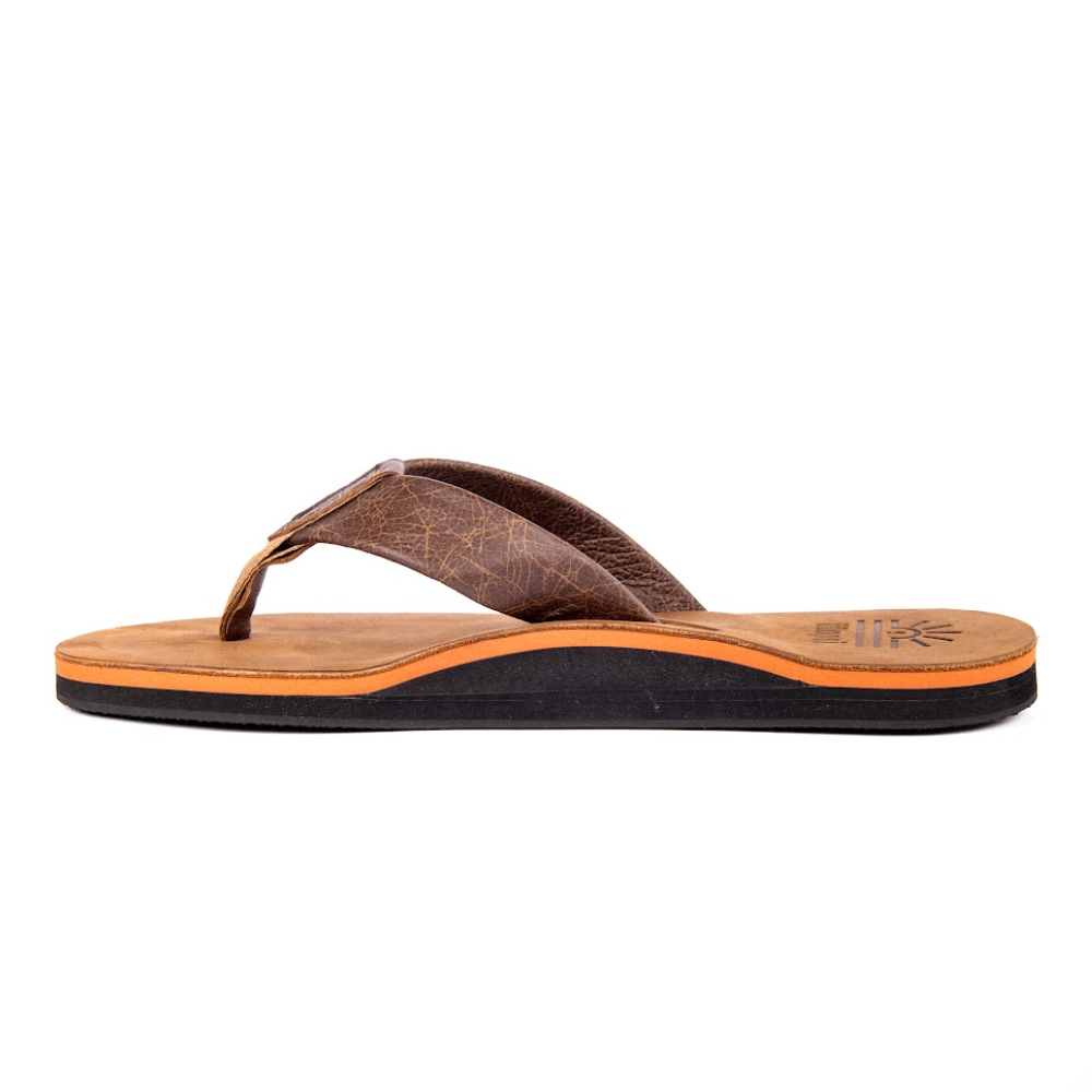 Men's Tango premium handmade leather flip flops - arch support
